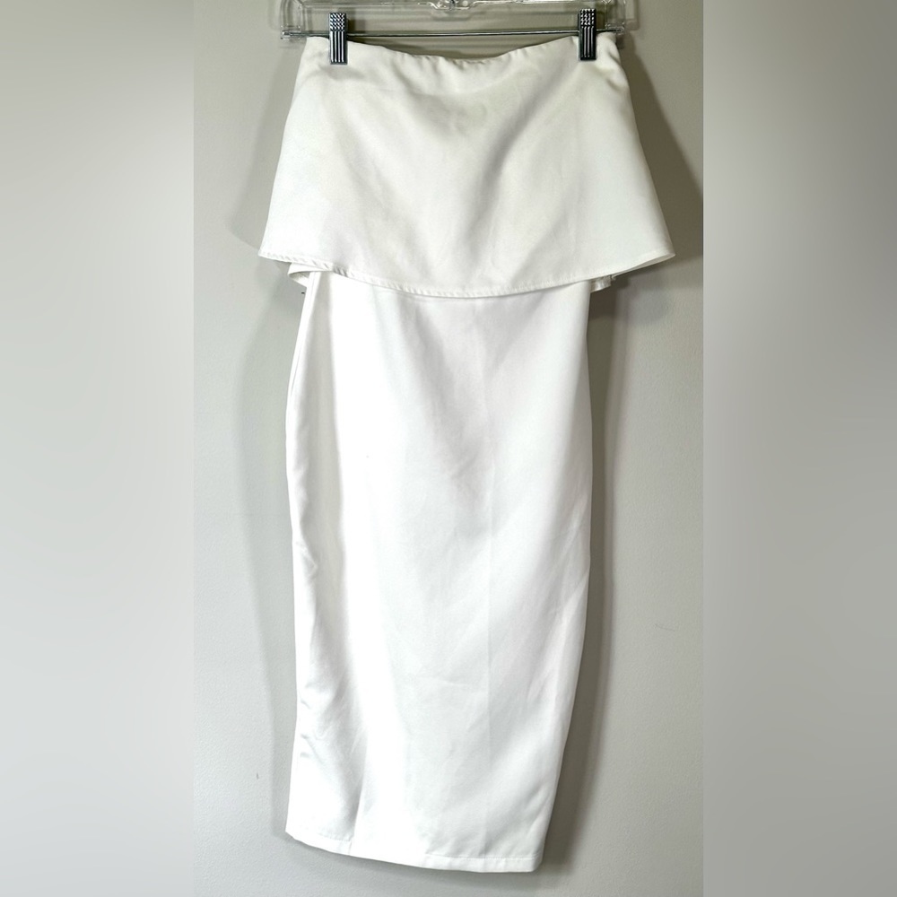 Missguided Off The Shoulder Ivory Dress Womens Mini Elegant Party Dress Size 4